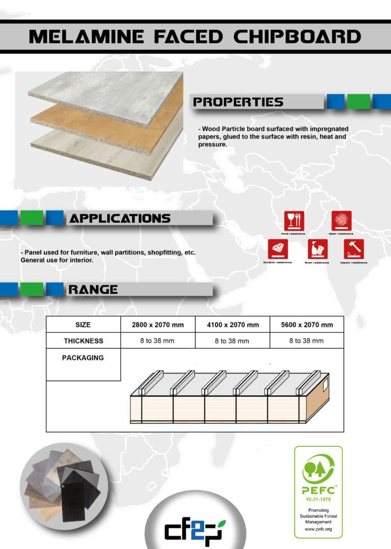 Melamine Board CF2P